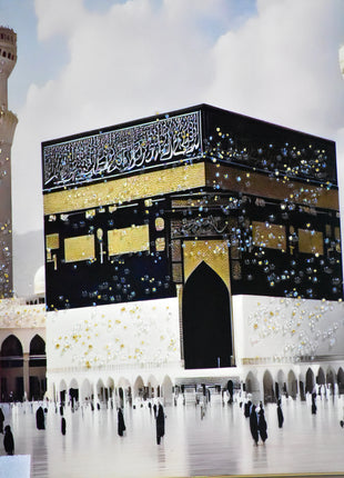 تابلوی خانه کعبه گل دار