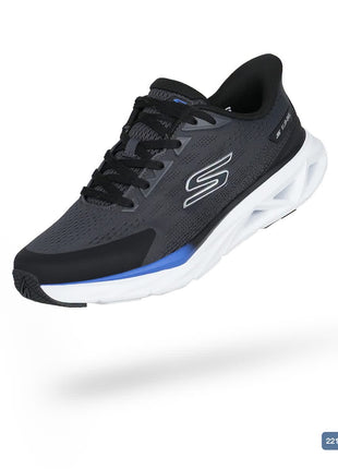 کفش مردانه اسکچرز Skechers Hands Free Slip-ins مدل Glide-Step Vortex (رنگ مشکی / زغالی / آبی رویال)