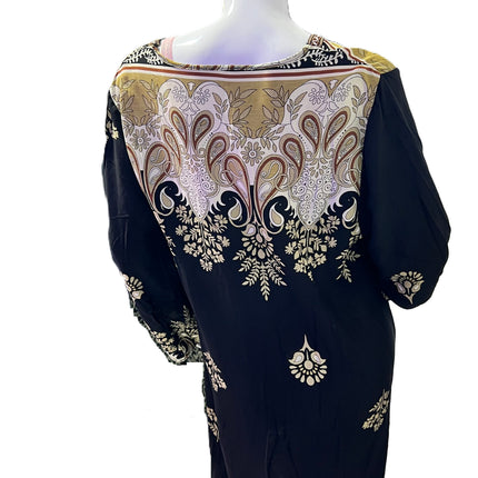 پیراهن کتان گل دار
