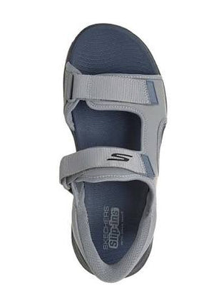 صندل مردانه پیادهروی اسکچرز Skechers Hands Free Slip-ins GO WALK 8 مدل Ken II (رنگ طوسی / زغالی)